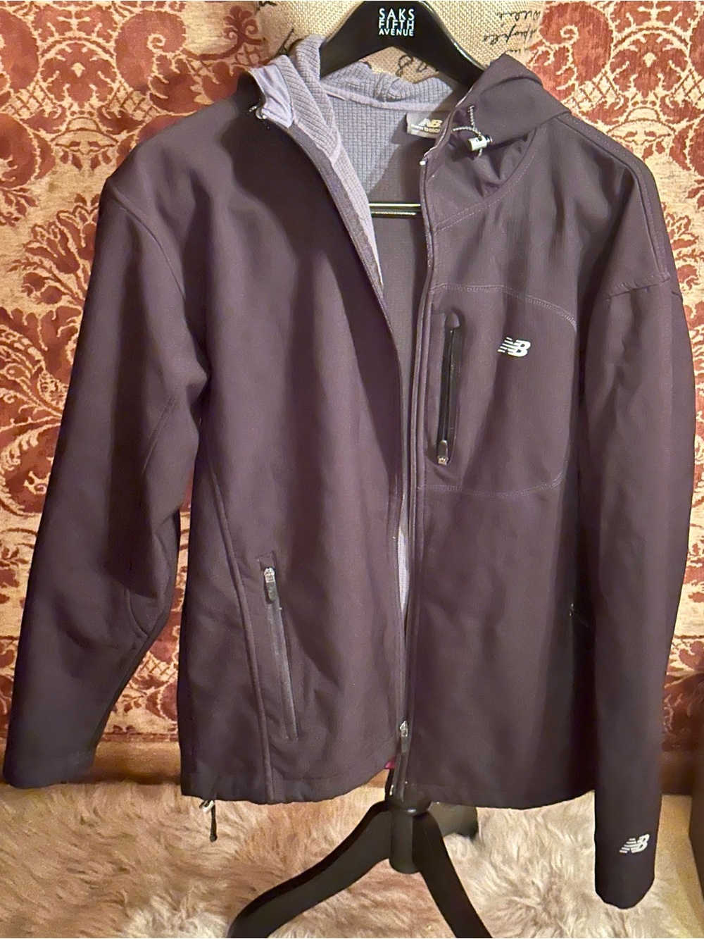 New Balance Men's Plum Hooded Softshell Jacket